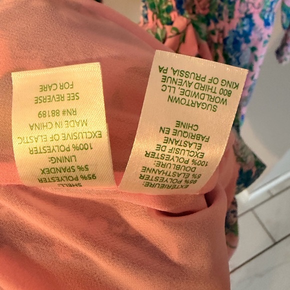 Lilly Pulitzer Pink and Blue Floral Mini Dress - Picture 5 of 6